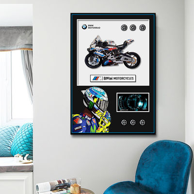 Moderne sportwagen Muurbeeld Frames Elektrische Custom Stijlen Ondersteund Art Theme