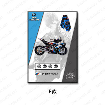 Moderne sportwagen Muurbeeld Frames Elektrische Custom Stijlen Ondersteund Art Theme