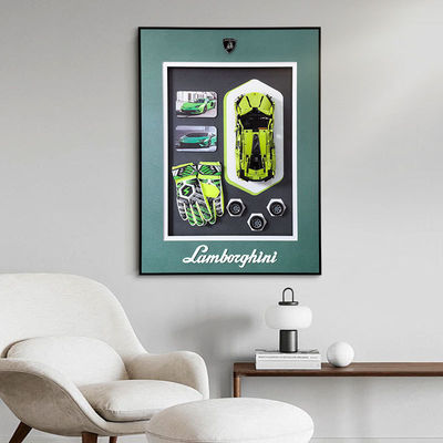 Moderne design stijl aanpasbaar sportwagen muur display frame voor luxe huis modellen
