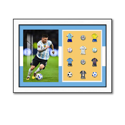 Moderne voetbalmuurkunst Elektrische bouwstenen hangend formaat voor woonkamer decor