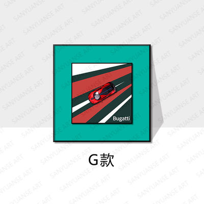 Op maat gemaakte modellen van moderne auto's in legering met hangende schilderkunst voor kinderkamer