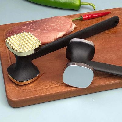 Dubbelzijdige zinklegering die giet vleesverzachter vleeshamer voor steak tv winkelen