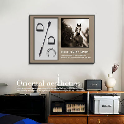 Invoerdecoratie Schilderkunst Driedimensionale Retro Europese stijl Ruitermuurwerken