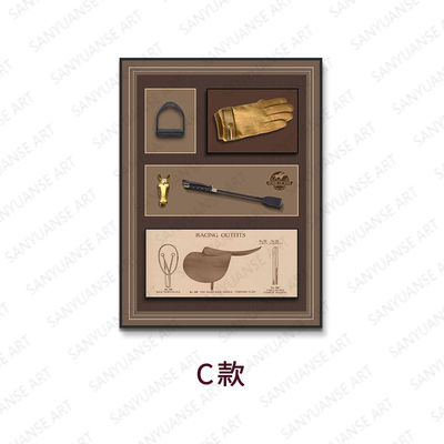 Invoerdecoratie Schilderkunst Driedimensionale Retro Europese stijl Ruitermuurwerken