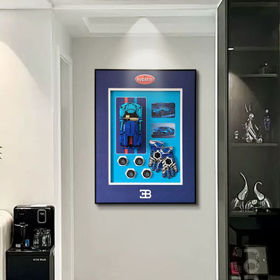 Eén-stuk pakket bouwblok Sportwagen Muur display frame Aanpasbare stijlen