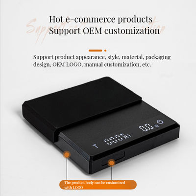 Mini-ABS roestvrijstalen keuken Elektronische digitale koffieschaal voor het meten van gewicht