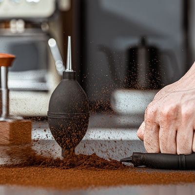 Draagbare siliconen rubber luchtblusser stofverwijder voor koffie thee gereedschap schoonmaakgereedschap