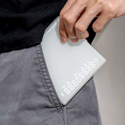 ABS roestvrij staal elektrische koffieschaal 3 kg/0,1 g met timer en oplaadfunctie