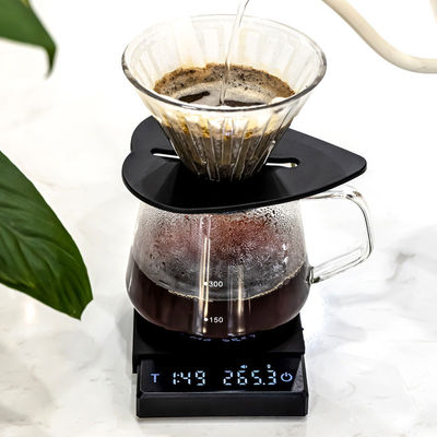 ABS roestvrij staal elektrische koffieschaal 3 kg/0,1 g met timer en oplaadfunctie