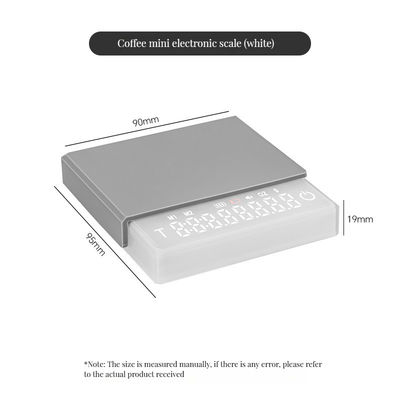 ABS roestvrij staal elektrische koffieschaal 3 kg/0,1 g met timer en oplaadfunctie
