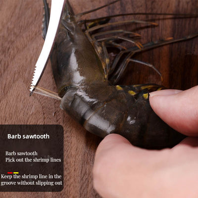 Bereid vis en zeevruchten efficiënt voor met deze duurzame roestvrijstalen garnalenpeeler