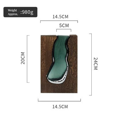 Glasmateriaal Vintage Custom Grote hoge vloer vaas voor decoratieve huis