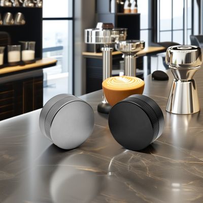 Roestvrij staal dubbel kopje espresso dispensing straightener gereedschap voor koffie tampers
