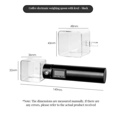 Gestoorde functie 45 ml 300 g capaciteit Digitale lepel weegschaal met verwijderbare meetlepel