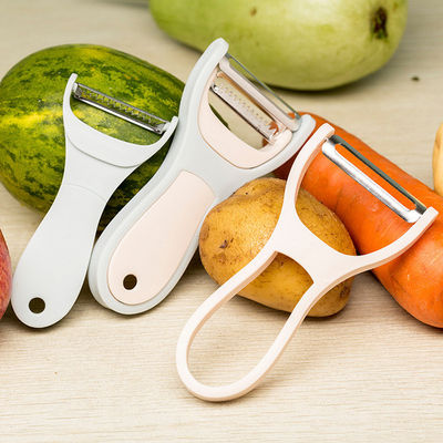 Handgroente snijmachine roestvrij staal mini-fruit peeler met Zester en anti-slip grip