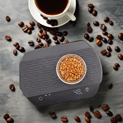 BAMBOO Keuken Elektronische Koffiebal met Timer en Silicone Pad in minimalistisch ontwerp