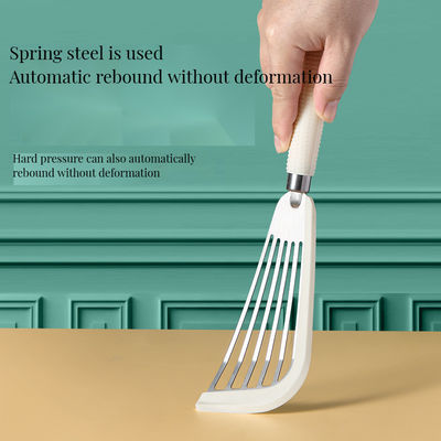 Ergonomische roestvrij staal visham spatulen hittebestendig gesloten draaier voor koken