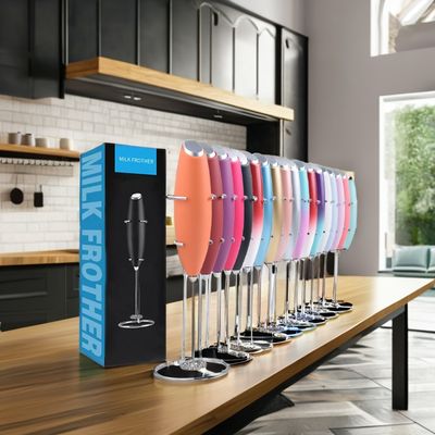 2023 Elektrische koffiemachine met accu, van roestvrij staal, voor het spenen van melk