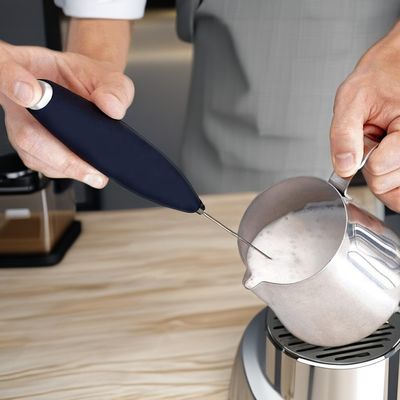 2023 Elektrische koffiemachine met accu, van roestvrij staal, voor het spenen van melk