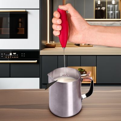 2023 Elektrische koffiemachine met accu, van roestvrij staal, voor het spenen van melk