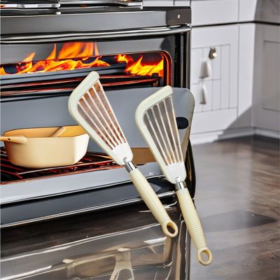 Stikkeloze pannen roeren Silikon visham Turner Spatula met plastic handvat