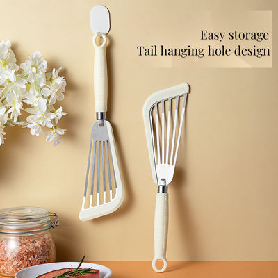 Stikkeloze pannen roeren Silikon visham Turner Spatula met plastic handvat