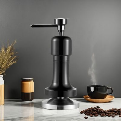 Gepersonaliseerd Logo Zwart Aluminium Handle Barista Espresso Tamper voor 58mm Base Coffee