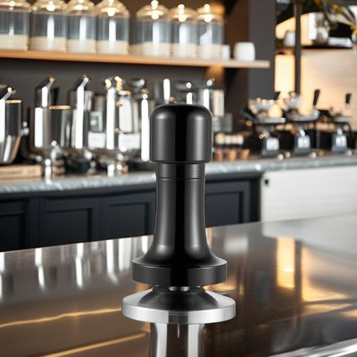 Gepersonaliseerd Logo Zwart Aluminium Handle Barista Espresso Tamper voor 58mm Base Coffee
