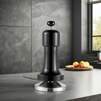 Gepersonaliseerd Logo Zwart Aluminium Handle Barista Espresso Tamper voor 58mm Base Coffee