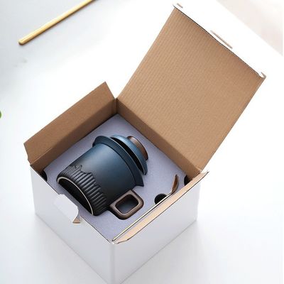 Houten handvat Gladiant glazuur Keramische beker voor Japanse traditionele stijl Koffie thee espresso melk cadeau doos Set Home