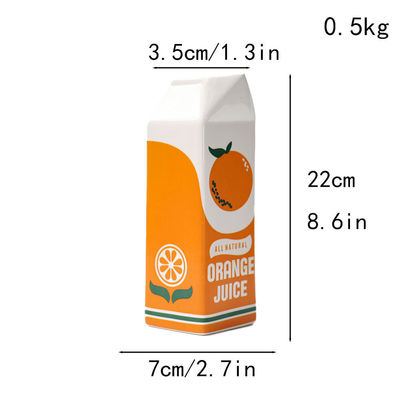 Moderne tafelvase voor hydroponische bloemenarrangement in creatief oranje fruit ontwerp