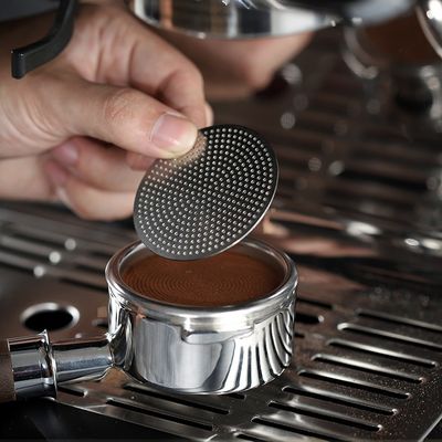 Hedendaags ontwerp 51mm roestvrij staal koffieknop voor professionele baristas