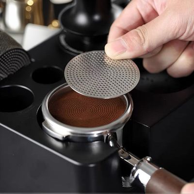 Barista-goedgekeurd 58 mm roestvrij staal koffiepot scherm voor moderne thee molens