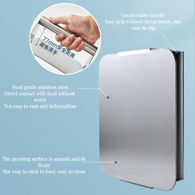 Roestvrij staal vierkante BBQ Smasher Tool voor grillen niet-stick oppervlak Essentiële