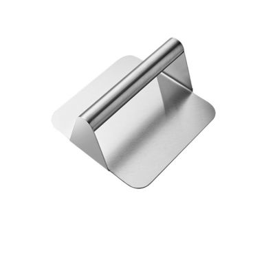 Vierkante ontwerp niet-stick roestvrij staal burger pers gemakkelijk grillen stof gereedschap / voorschoen