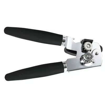 Custom multifunctionele roestvrijstalen blik opener met gladde rand en houten handvat