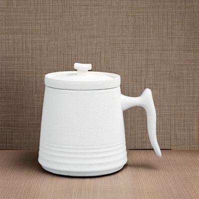 Classic White Porcelain Design 900cc Keramische theepot en koffiebekers Set Volume 250ml