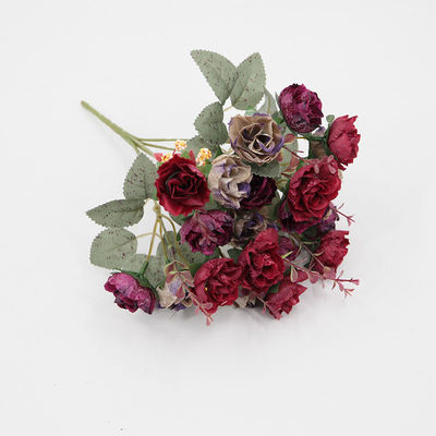Prachtige zijdewitte kunstmatige diamanten rozen voor bruiloftshuisfeestelijke versieringen