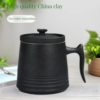 Custom luxe 900cc witte porseleinen theepot set met klassieke design stijl koffiekopjes