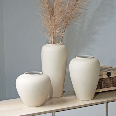Zachte decoratie Ornament Nordic Creative Art Deco Keramische vaas met geometrisch ontwerp