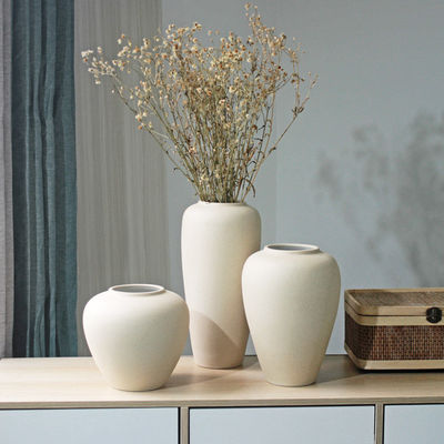 Zachte decoratie Ornament Nordic Creative Art Deco Keramische vaas met geometrisch ontwerp