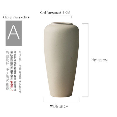 Zachte decoratie Ornament Nordic Creative Art Deco Keramische vaas met geometrisch ontwerp
