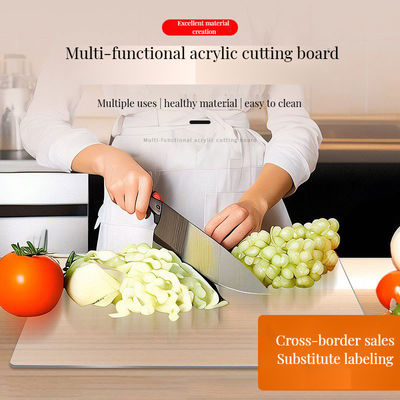 Custom logo Eco-vriendelijke bamboe snijplank voor over de gootsteen counter snijblokken