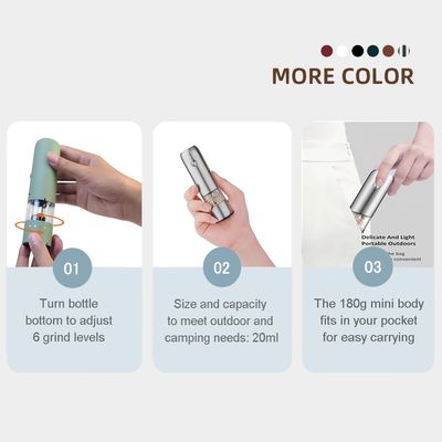 Zoutpepermolen met keramische boor kern roestvrij staal mini elektrische molensets