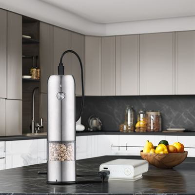 Zoutpepermolen met keramische boor kern roestvrij staal mini elektrische molensets