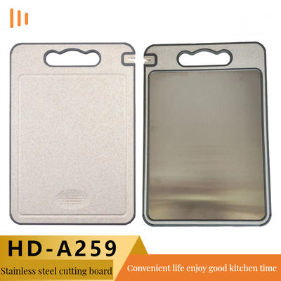 Aanpasbare kleuren 304 roestvrij staal hakplaat met bamboe verdikte anti schimmel keuken snijplank