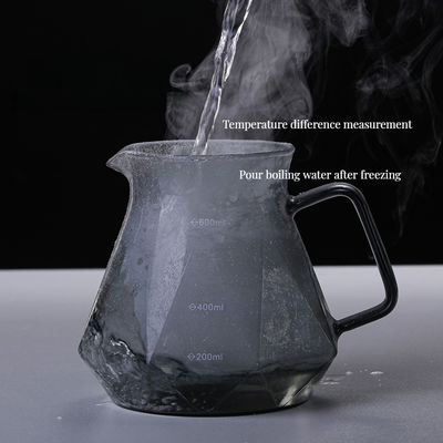 Hoog borosilicaat glas druppelbeker voor het gieten van koffie 400 ml capaciteit hittebestendig