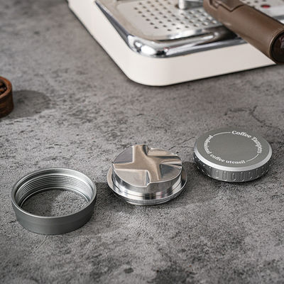 2-in-1 koffie leveler met milieuvriendelijke houten deksel 304 roestvrij staal Barista Essentials