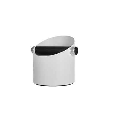 Logo Aanpasbaar Moderne Duurzame Witte roestvrij staal knockbox voor koffie thee gereedschappen