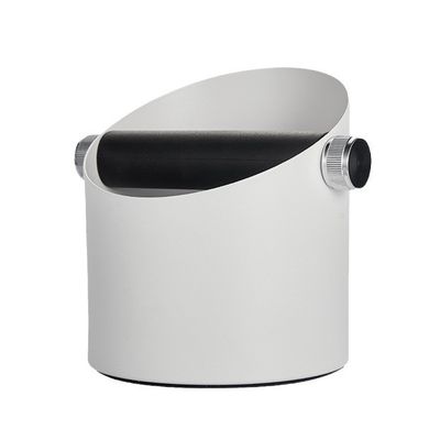 Logo Aanpasbaar Moderne Duurzame Witte roestvrij staal knockbox voor koffie thee gereedschappen